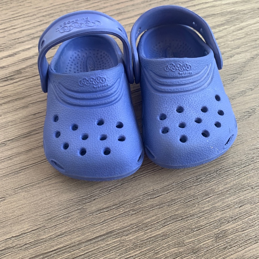 Baby blue crocs